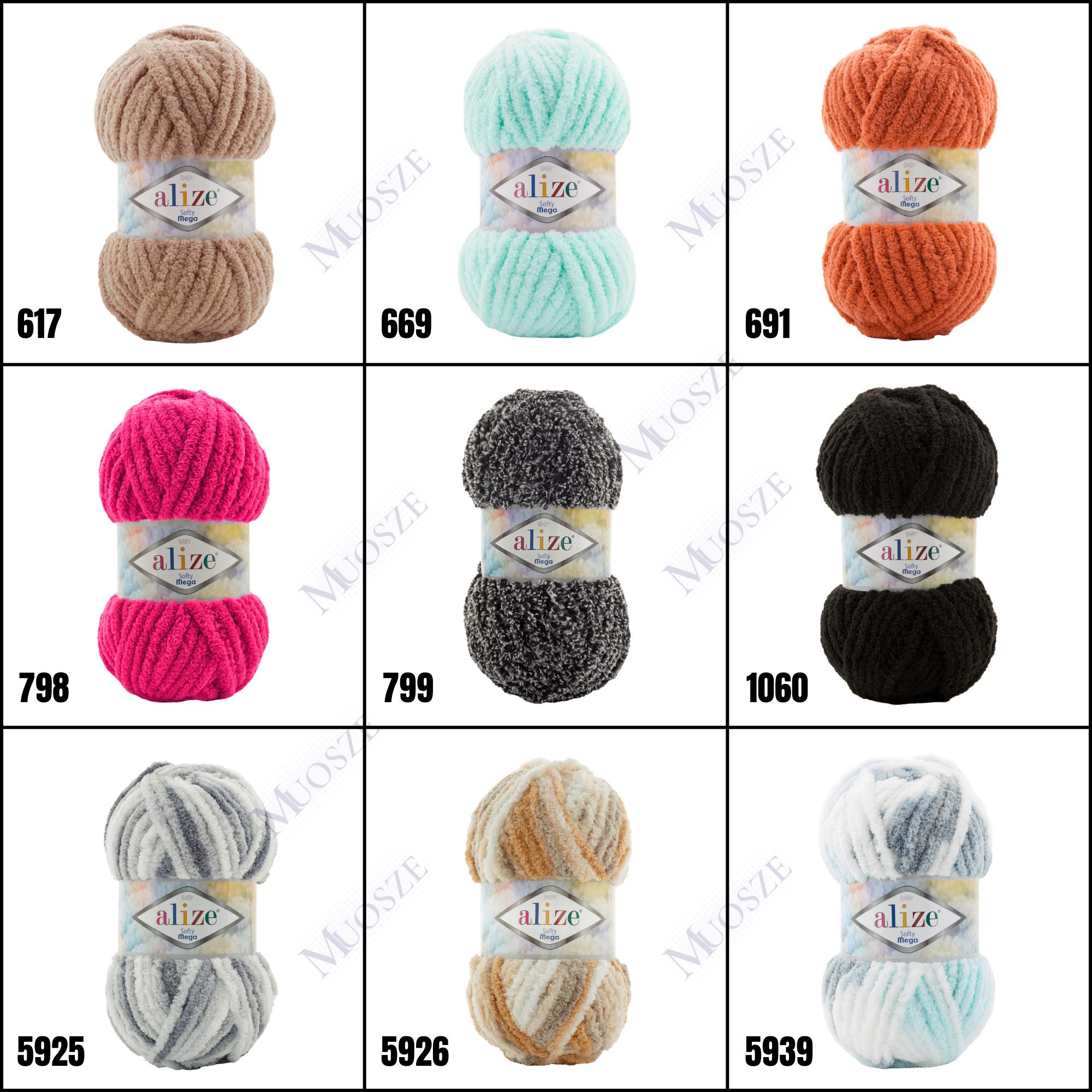 Alize Softy Mega Yarn – Bulky Chenille Skeins for Blanket Crochet