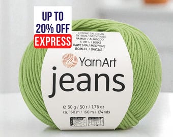 Hilo para amigurumi YarnArt Jeans / Mezcla de algodón suave Sport DK 50 g para juguetes y muñecas