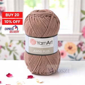 Yarnart Jeans Plus, Antipilling Yarn, %55 Cotton Yarn, Amigurumi Yarn, Baby Yarn, Doll Lanas, Crochet Thread, Baby Knitwear-Sweater Yarn