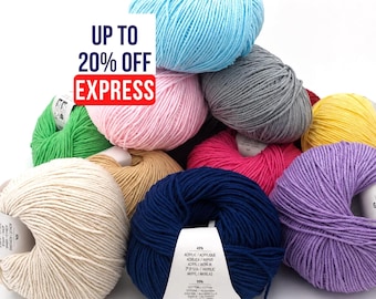 YarnArt Cotton Acrylic Blend Yarn for Amigurumi, Crochet & Knitting, 4 Ply Sport Weight