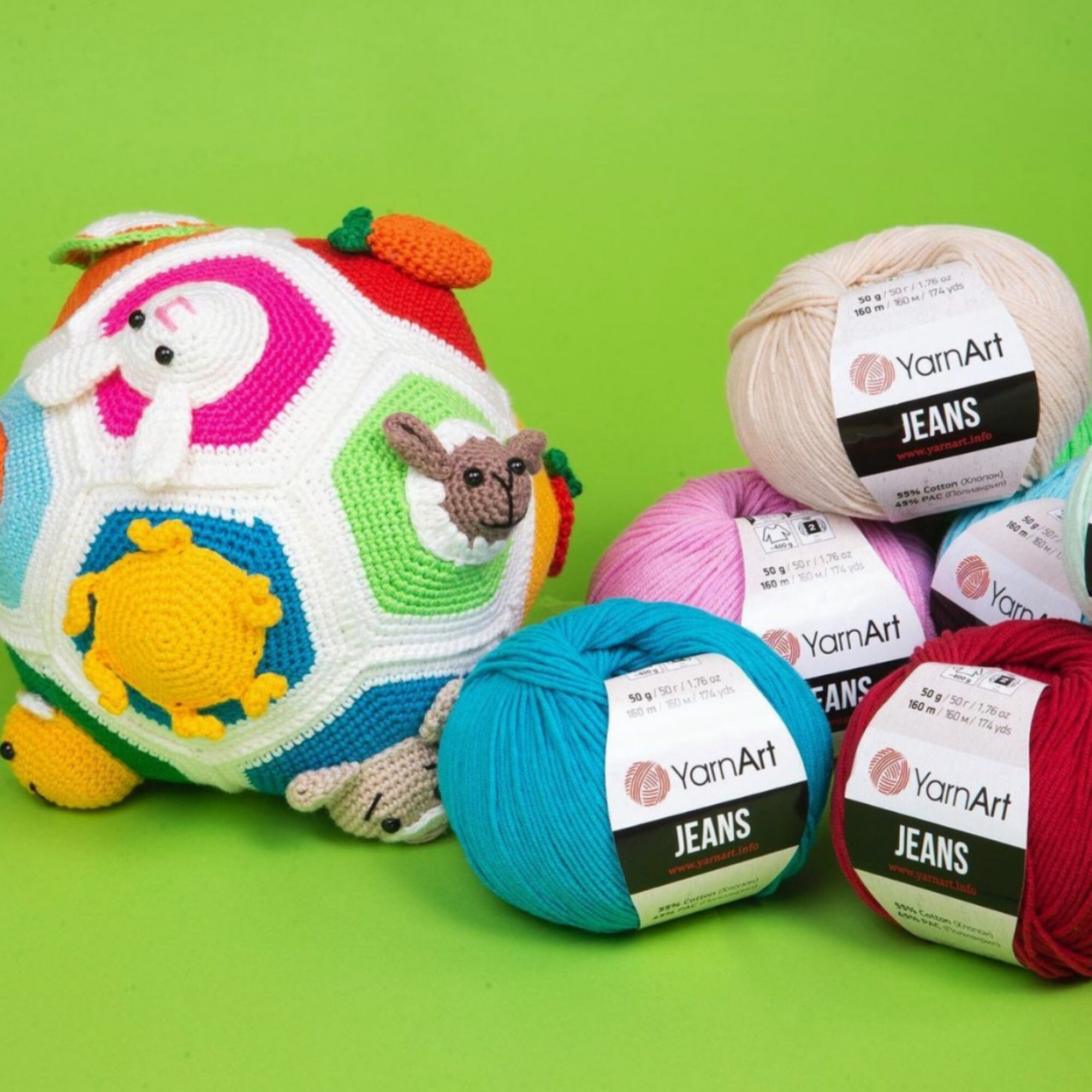 Yarnart Jeans Cotton Amigurumi Yarn for Knitting Doll Amigurumi Baby