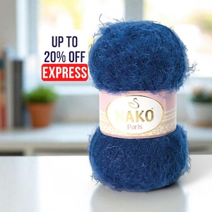 Hilo de mohair Nako Paris para tejer: proyectos de amigurumi, prendas de punto para bebé, accesorios y crochet