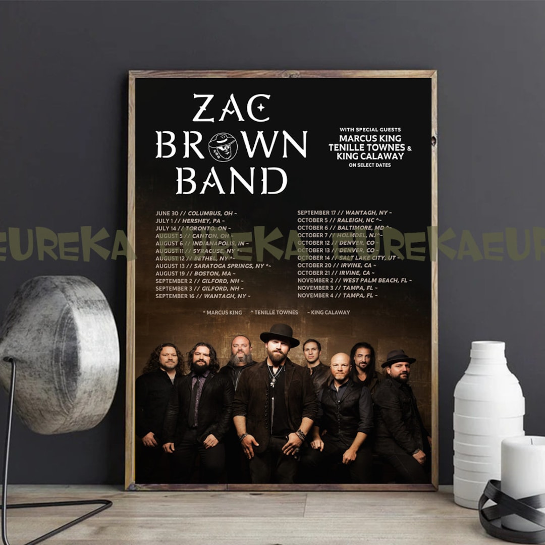 Zac Brown Band World Tour 2023 Poster - Etsy