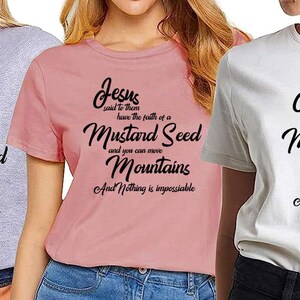 Jesus Said, With the Faith of a Mustard Seed, Png, Pdf, Eps, Jpeg Files ...