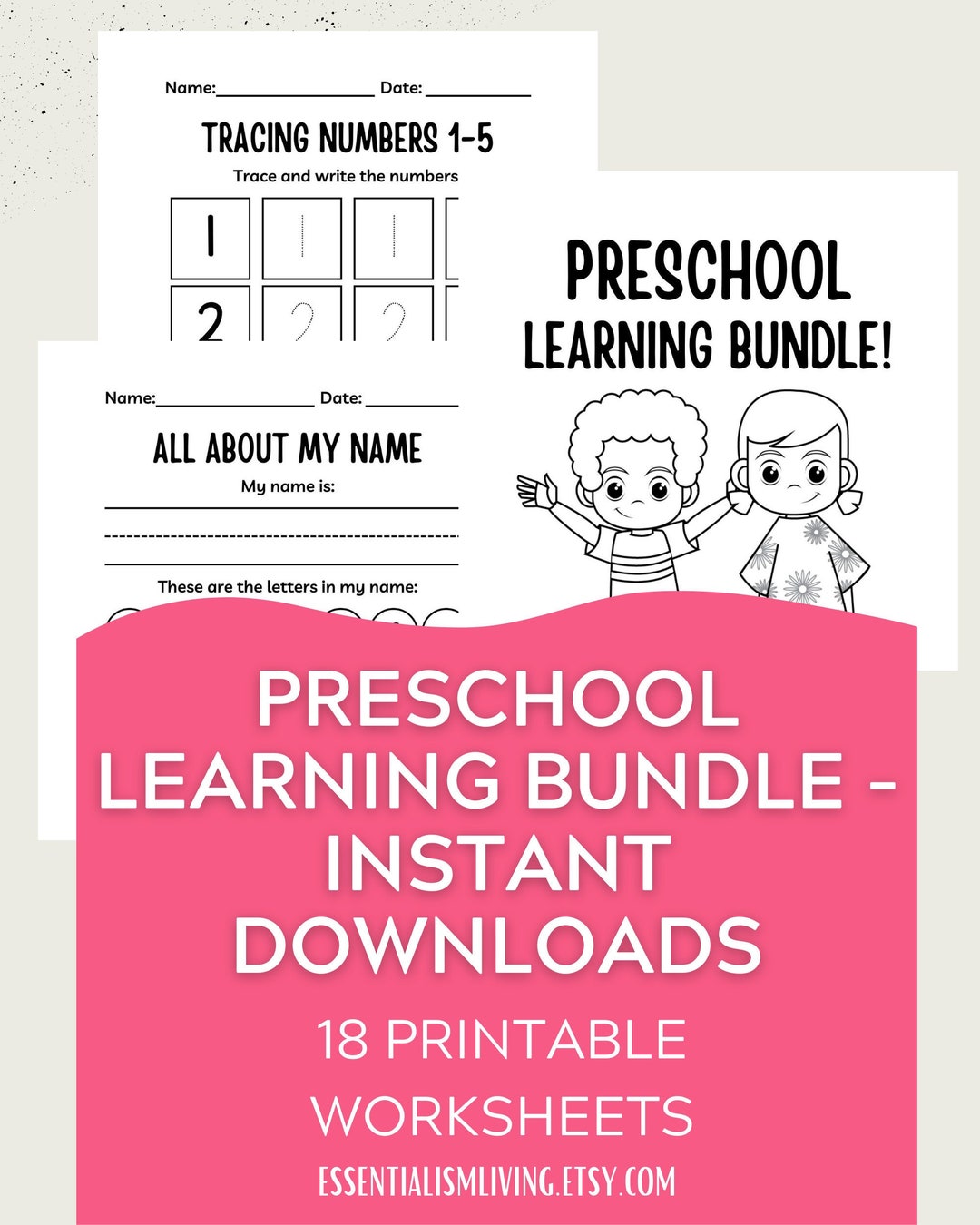 Preschool Workbook Preschool Printables Preschool - Etsy