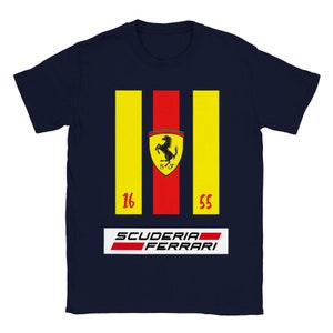 Ferrari F1 Unisex Cotton Tee - Charles Leclerc, Carlos Sainz