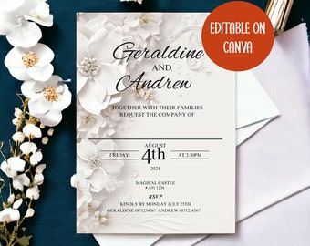 Digital Wedding Invitation Card, Paperless Invite, Virtual Invitation, We do Invitation, sms invitation