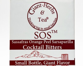 SOS Cocktail Bitters (Sassafras, Orange Peel, Sarsaparilla)