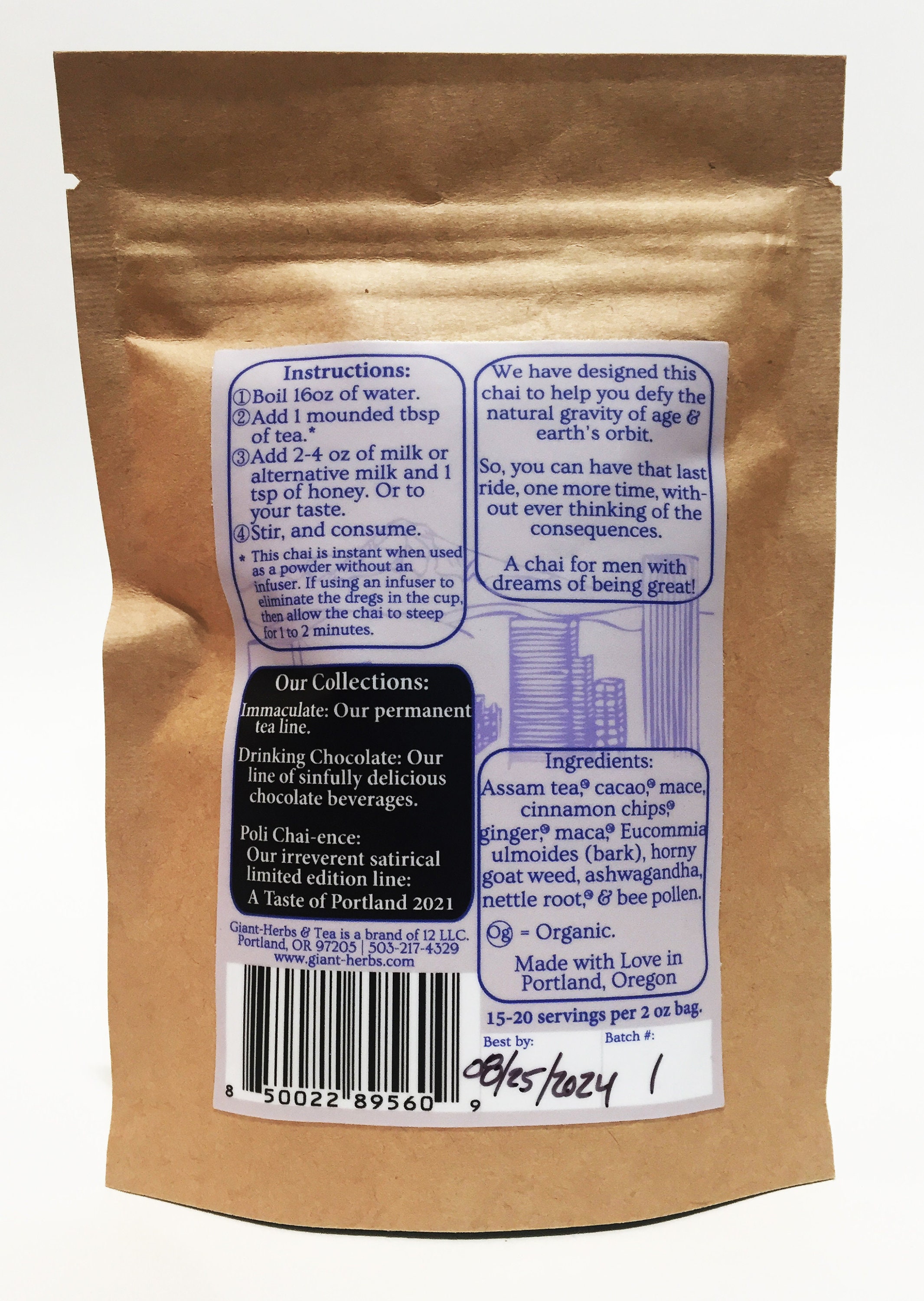 Projectile Dysfunction Chai (cacao, Maca, Horny Goat Weed, and ...