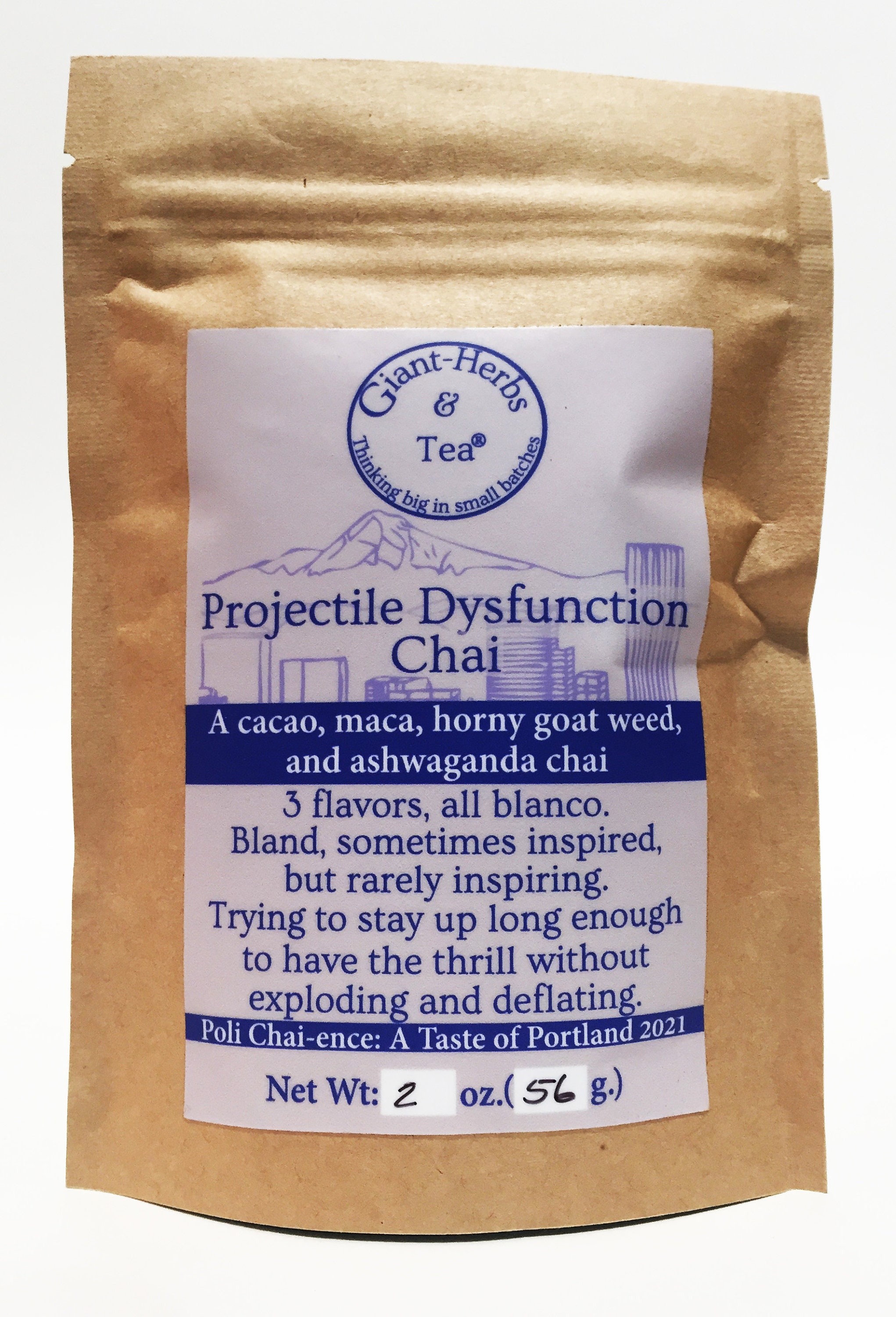 Projectile Dysfunction Chai (cacao, Maca, Horny Goat Weed, and ...