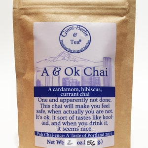 A & OK Chai (Cardamom, Hibiscus, Currant)