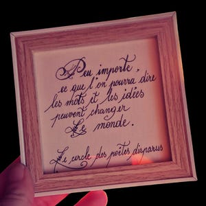 Decoratief schilderij, handgeschreven quote