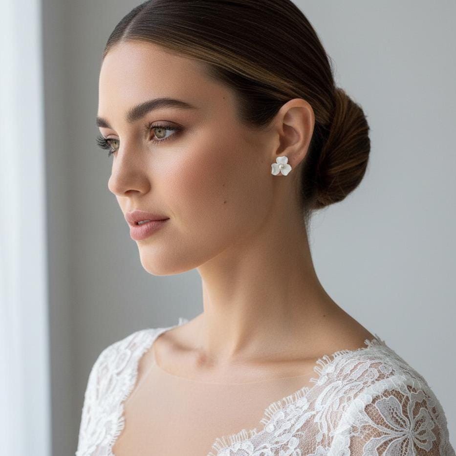 Floral Bridal Earrings
