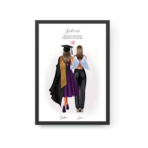 Personalized Graduation Gift, Memorial Gift for Sister, Custom Memorial Print, Sympathy Gift for Her, Remembrance Bereavement Gift