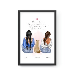 Bester Freund Illustration, Benutzerdefiniertes Porträt, Geburtstagsgeschenk für Freund, Personalisiertes Geschenk, Bester Freund Geschenk, BFF Geschenk, Bestie Geschenk, Geschenkideen