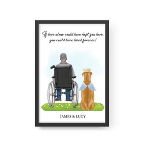 Custom Owner and Pet Portrait, Pet Memorial Portrait, Custom Pet Portrait, Pet Owner Gift, Remembrance Gift, Gift Ideas, Christmas Gift