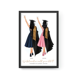 Personalized Graduation Gift for Best Friend, Congrats Grad, Best Friends Graduation Gift, High School University Graduation 2023