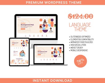 Language Journey: Interactive WordPress Template for Language Schools