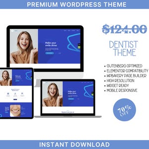 Dental Care: Professional WordPress Template for Dentists