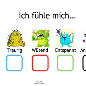 Feeling monster: naming and learning feelings with children