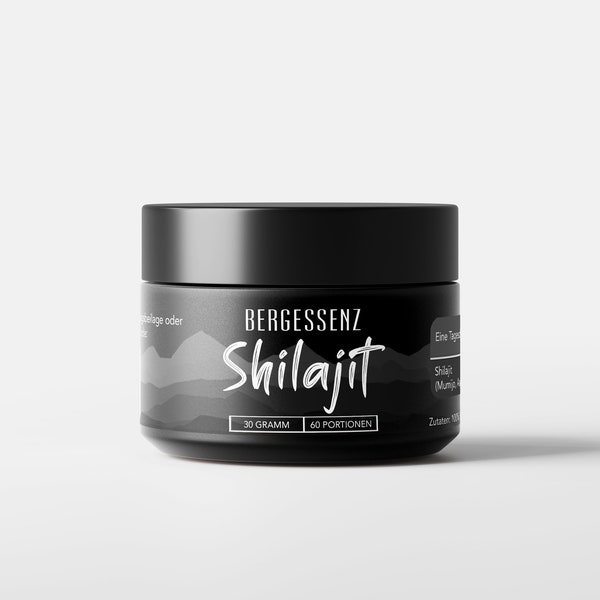 Shilajit - BERGESSENZ Mumijo Himalaya 30g original - Made in Germany - WILDSAMMLUNG.