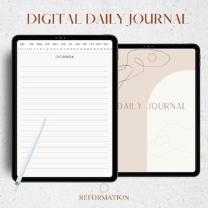Digital Daily Journal, GoodNotes Journal, Diary Journal, 366 Daily Pages Journal, iPad Journal, Notability Journal, Digital Diary