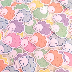 Pastell Snom Vinyl Sticker Serie 1