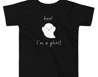 Cute Ghost Toddler Tee - Spooky Halloween Kids T-Shirt