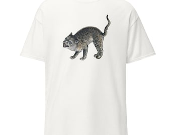 Weird Medieval Cat T-Shirt! Funny ugly cat tee