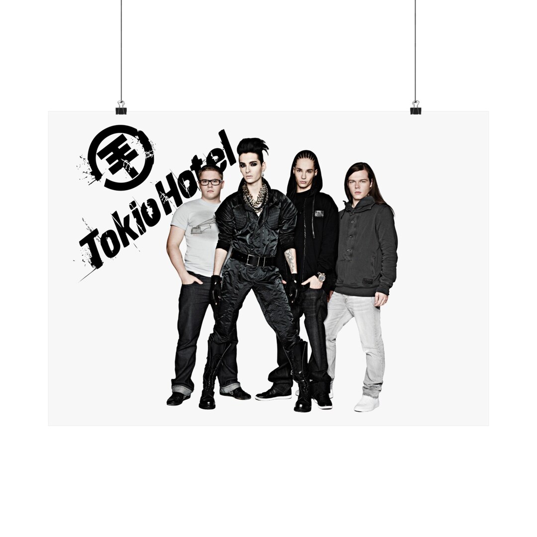 Tokio Hotel Poster Vintage Rock Band Matte Print Etsy