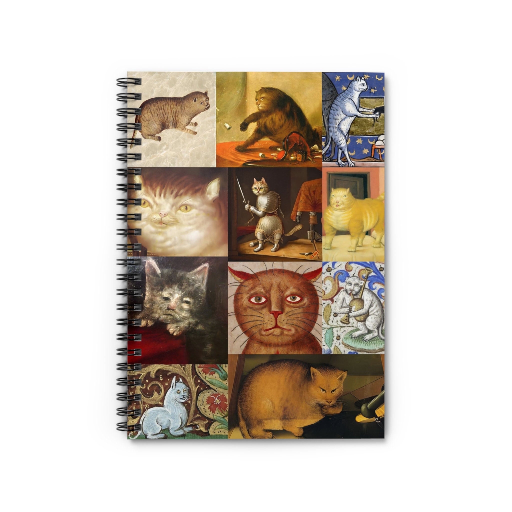 Weird medieval cats Notebook