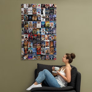 Vintage 1980s Movie Collage Flag