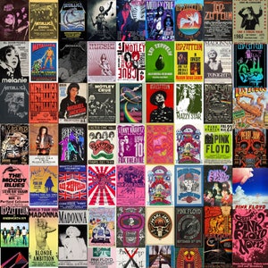 Vintage Band Poster! - Über 400 Punk, Rock, Metal und mehr! Sofortiger DIGITALER DOWNLOAD