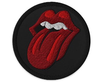 Retro music band tongue patch! 3" Embroidered patch