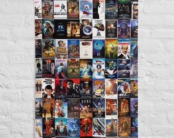 80s Movie Poster Wandkunst - Großer Flaggendruck mit den besten 80er Filmen!