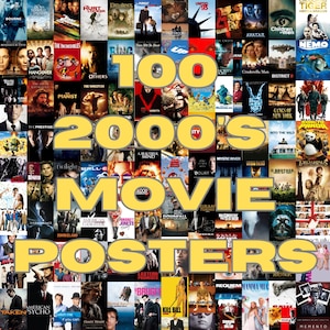 00's Filme Poster! 100 Classic Retro 2000 Filmposter - Sofortiger digitaler Download