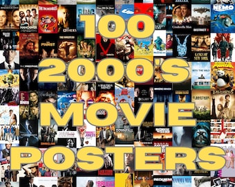 00&#39;s Movies Posters! 100 Classic Retro 2000&#39;s Movie Posters - Instant Digital Download