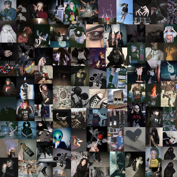 Grunge Esthetisch - Grunge Poster - Punk Rock - Grunge Collage - 90+PCS Instant Download