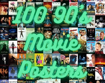 90's Movies Posters! 100 Classic Retro 90's Movie Posters - Instant Digital Download