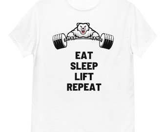 Eat Sleep Lift Rapport - Gym Shirt Herren Fitness-T-Shirt