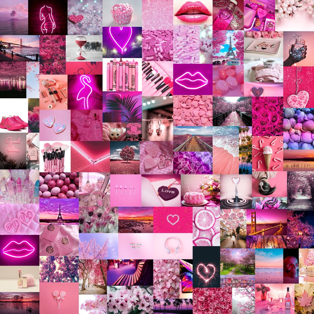 Pink Aesthetic Collage Kit 100 DIGITAL IMAGES - Etsy