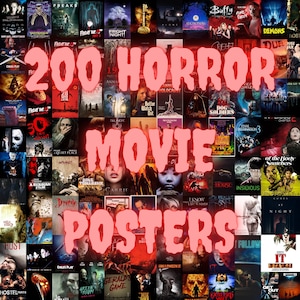 Halloween Poster! 200 Horror Film Poster - Sofortiger digitaler Download