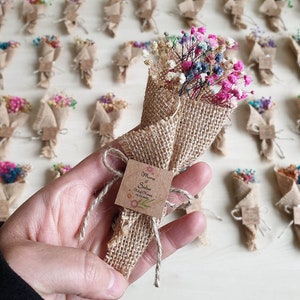 Regalo fiori rustici, regalo fiori magnetici, regalo tessuto di paglia, regali fiori secchi, regali per feste nuziali, regali di nozze, regali per neonati, regali di compleanno