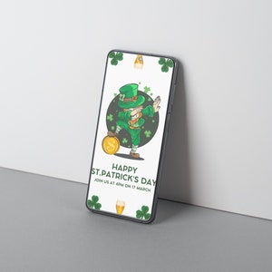 St. Patrick&#39;s Day Party Invitation Canva, Editable St. Paddy&#39;s Day Invitation Template, Printable St. Patty&#39;s Day Party Invitation Bundle