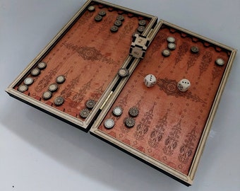 Backgammon, wood
