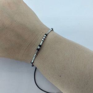 Morse Code Bracelet,Personalized Couple Gift,Name Message Bracelet,Gift for Her,Friendship Custom Jewelry,Gift for His
