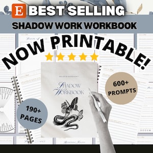 Shadow Work Journal for Mental Health Printable Journal Shadow Work Prompt Printable Shadow Work Guide Therapy Journal Spiritual Healing