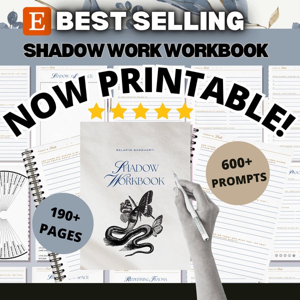 Shadow Work Journal for Mental Health Printable Journal Shadow Work Prompt Printable Shadow Work Guide Therapy Journal Spiritual Healing