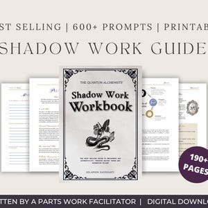 Shadow Work Journal Printable, 600 Prompts Workbook for Beginners, Inner Child Self Reflection, PDF Download