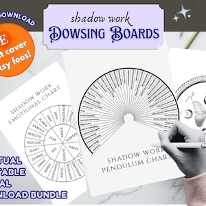 3GRATIS schaduwwerk afdrukbare slinger wichelroedeloper waarzeggerij tool schaduwwerk digitale download spirituele afdrukbare wichelroedeloper altaar tool